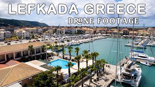 🇬🇷 LEFKADA GREECE 2023 4K DRONE FOOTAGE [upl. by Gonsalve994]