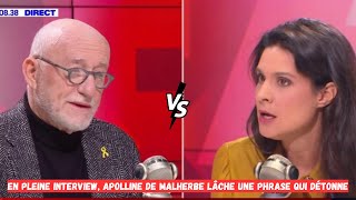 En pleine interview Apolline de Malherbe lâche une phrase qui détonne [upl. by Otit406]