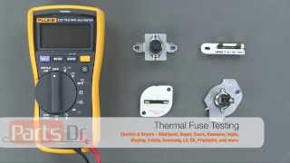 How To Test A Dryer Thermal Fuse For Continuity [upl. by Ellicul]