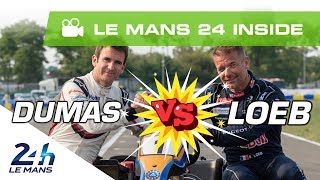 Sébastien Loeb Romain Dumas e Loïc Duval saffrontent au circuit de karting du Mans [upl. by Terr202]