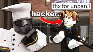 I UNBANNED Roblox Hackers in Criminality [upl. by Aitsirk456]