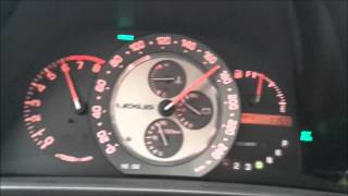 Lexus IS200 0  100 and 0  top speed [upl. by Occir]