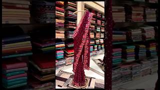 PURE Georgette Sarees with multi colour THREAD WORK 🌈1499 FREESHIP ✨shorts ytshorts trending yt [upl. by Dlareg]