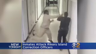 Inmates Attack Rikers Island Correction Officers [upl. by Eelnodnarb]