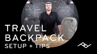 Peak Design Travel Backpack 45L Setup  Tips [upl. by Georgia]