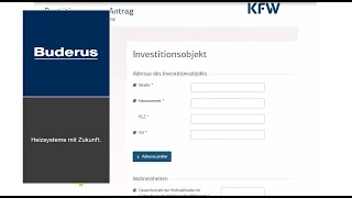 Erstellung BzA für KfWAntrag BEG EM  Buderus [upl. by Howie934]