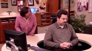 Parks and Recreation  Ron Swanson and the Swivel Chair [upl. by Namrej768]