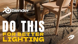 Easy Blender Lighting HACK Blender Tutorial [upl. by Athena]