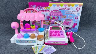 7 minutes satisfied Open the cute Pink Ice Cream store cash register ASMR review toys [upl. by Alansen453]