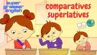 Comparatives and superlatives song  Easy English Song  Super Grammar English learnenglish [upl. by Leeland]