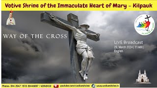 VOTIVE SHRINE WAY OF THE CROSS ON GOOD FRIDAY  LIVE STREAM  MARCH 29 2024 1100 AM  ENGLISH [upl. by Roger]