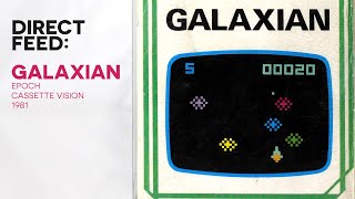 Direct feed Galaxian  Epoch Cassette Vision 1981 [upl. by Relyk]