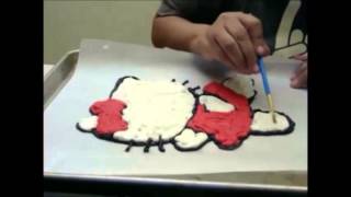 How to make a butter cream cake transfer [upl. by Nerti]