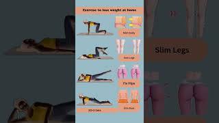 Exercise to lose weight at home🏠 exercise loseweight weightloss workout motivation home yoga [upl. by Aggi]