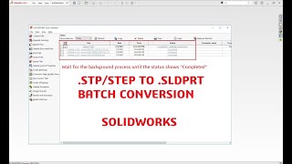 Convert multiple stp to Solidworks sldprt  STP batch conversion  Tips and Tricks [upl. by Nhepets]