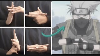 Kakashi hand sign  Naruto Shippuden  How to Hand seals sign  Ninjutsu lesson  easy tutorial [upl. by Nraa]