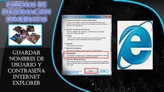 guardar nombres de usuario y contraseña internet explorer [upl. by Navis]