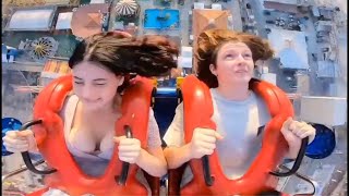 slingshot ride best moment of boobs [upl. by Gathers]