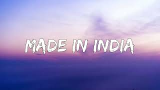 Made In India  Alisha Chinai Lyrics [upl. by Hardie]