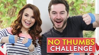 NO THUMBS CHALLENGE ft CaptainSparklez [upl. by Chouest]