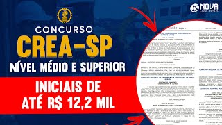 Concurso CREA SP Edital publicado com iniciais de até R 122 mil [upl. by Cave]