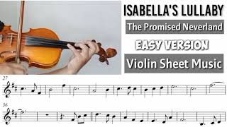 Isabellas Lullaby  The Promised Neverland Violin Cover Sheet Music [upl. by Vullo]