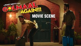 Golmaal Again Movie Scene Lucky Encounters Nana Patekars Ghost [upl. by Keeley]