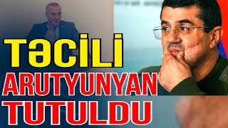 Təcili Separatçıların keçmiş naziri Arutyunyan Laçın postunda tutuldu Gündəm Masada Media Turk TV [upl. by Anirroc]