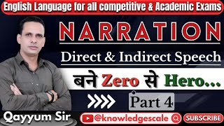 Narration direct amp indirect speech part 4 by Qayyum sireducation ssc english narration [upl. by Gnouv563]