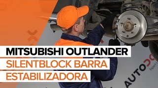 Cómo cambiar los silentblock barra estabilizadora trasero en MITSUBISHI OUTLANDER [upl. by Elazaro]