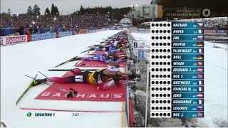 Biathlon  quotNové Město 2018quot  Massenstart Herren  Mass Start Men [upl. by Nnylassej]