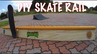 HOW TO MAKE A CHEAP DIY SKATE RAIL [upl. by Doug]