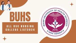 BUHS All Bsc Nursing College List 2024  BUHS Nursing College  RnMedico  buhs nursingcollege [upl. by Aenit521]