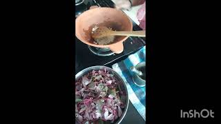 Farhins vlog lal chawli ki leafy bhaji own recepieself cooking🥰👍 [upl. by Notreb925]