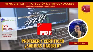 ESP Firma digital y protección de PDFs con Access [upl. by Branden]