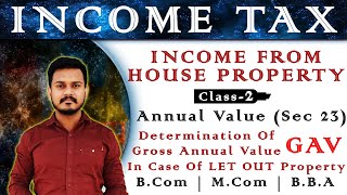 Annual Value Sec 23  Income From House Property  Income Tax  BCom  Final Year   Class 2 [upl. by Letnoj]