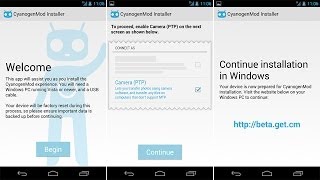 CYANOGENMOD INSTALLER  WALKTHROUGH [upl. by Lusa77]