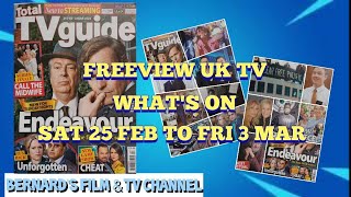 UK FREEVIEW TV WHATS NEW SAT 25 FEB TO FRI 3 MARCH 2023 [upl. by Attirehs]