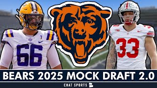 Chicago Bears 2025 Mock Draft Ft Will Campbell Tyler Warren amp Jack Sawyer  NFL Draft [upl. by Xella]