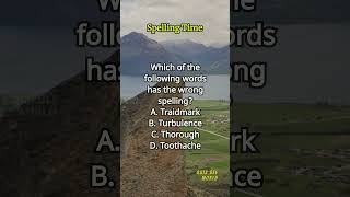 Spelling Time 480 spelling englishlearning englishvocabulary questions quiz [upl. by Adnaugal]