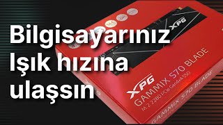 XPG Gammix S70 Blade inceleme Bilgisayarınız ışık hızına çıkacak [upl. by Cadel]