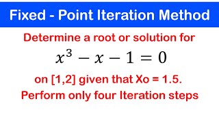 🟢09a  Fixed Point Iteration Method Intro Example 1 [upl. by Blumenfeld395]