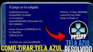 COMO TIRAR ERRO TELA AZUL DO EMULADOR PPSSPP SEM ERRO [upl. by Bendick]