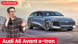 Audi A6 AVANT etron concept  Novedad en español  Eléctrico  cochesnet [upl. by Eilama]