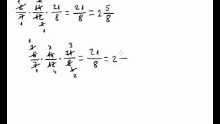 Množenje razlomaka  07  više faktora [upl. by Heppman]