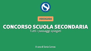 VIDEO TUTORIAL  Concorso scuola secondaria come fare la domanda tutti i passaggi spiegati [upl. by Chally]