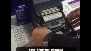 Cambio Cassette Tinta Impresora Epson TMU220AFII  CASA SCHETTINI CÓRDOBA [upl. by Combs]