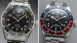 Comparing Two Of The BEST True GMT Watches  Longines Spirit Zulu Time vs Tudor Black Bay GMT [upl. by Acile]