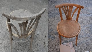 Thonet Mundus 1941  Chair Restoration [upl. by Lorraine647]