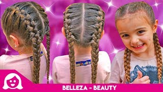 LAS TRENZAS DE GISELE amp CLAUDIA TRENZA DE RAIZ  BELLEZA  SaneuB [upl. by Ledeen]